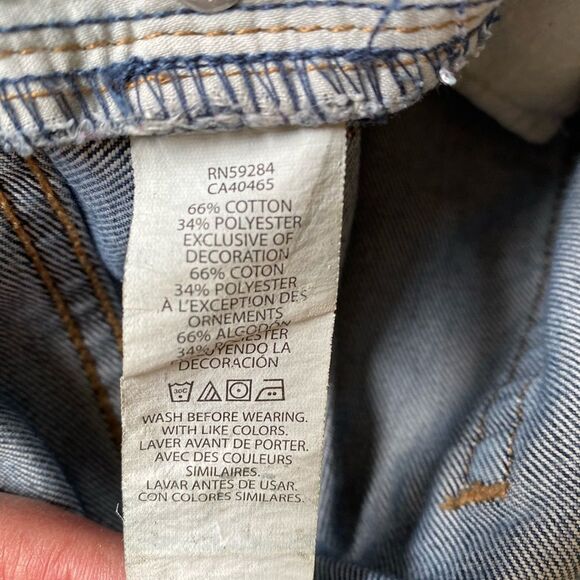 The Children's Place Boys Youth Bootcut Blue Jeans Size 10 Dark Wash - Picture 13 of 13